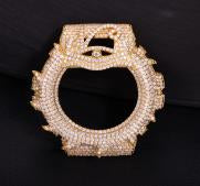 Iced moissanite cover for Casio G-Shock DW-6900, design CMW0043-G