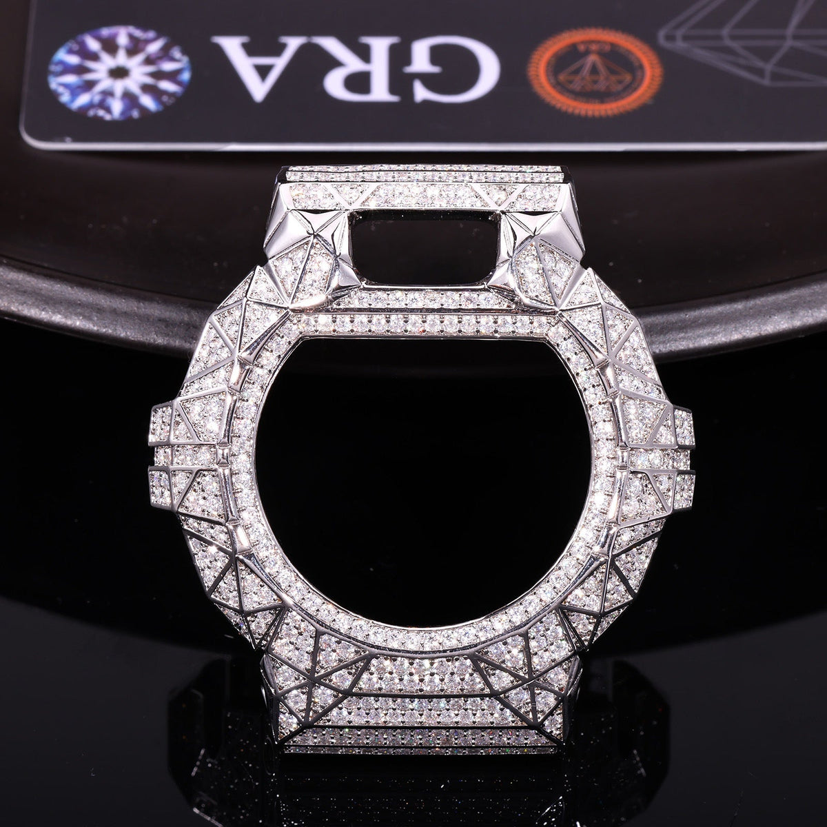 Iced moissanite cover for Casio G-Shock DW-6900, design CMW0044