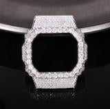 Iced moissanite cover for Casio G-Shock DW-6900RL-1AC, design CMW0013
