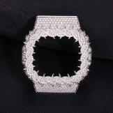 Iced moissanite cover for Casio G-Shock DW-6900RL-1AC, design CMW0028
